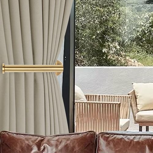 Yagoo 6 Pcs Adhesive Curtain Holdbacks, Screw-in Curtain Tiebacks - Image 7