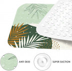 Bathtub Shower Mat 40X16 Inch, for Toddler, Boho Leaves - Image 3