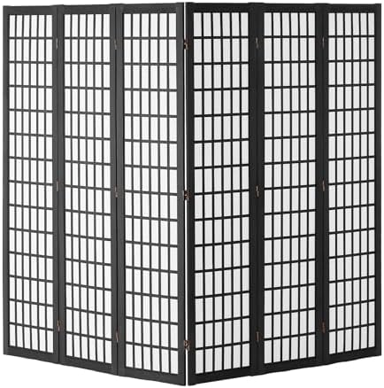 VEVOR Room Divider, 6 Panel Japanese Room Divider, Folding Privacy Screen Indoor - Image 4