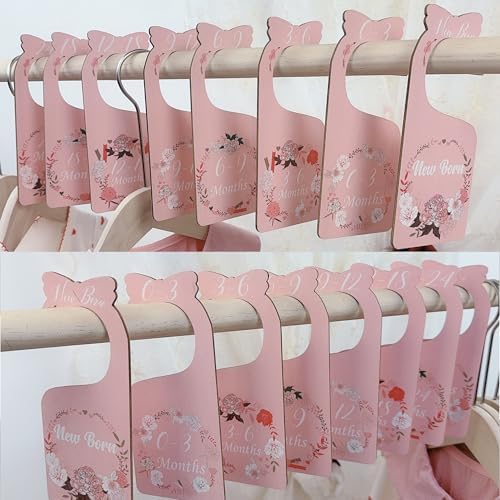 Baby Closet Dividers Pink 8pcs Baby Clothes Dividers - Image 4