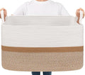Goodpick Large Woven Rope Blanket Basket by Goodpick