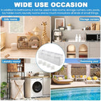 3‑Compartment Bath Toy Storage Mesh Organizer, Wall‑Mount Shower Caddy - Image 7