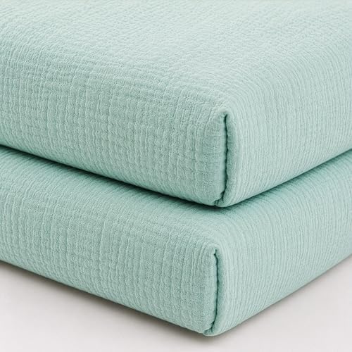 Newton Baby Deluxe Crib Sheet 2-Pack, Organic Gauze - Image 2