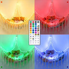 Stuffed Animal Hammock 75LEDs, 20 Colors Warm White 55in Extra Large Storage - Image 2