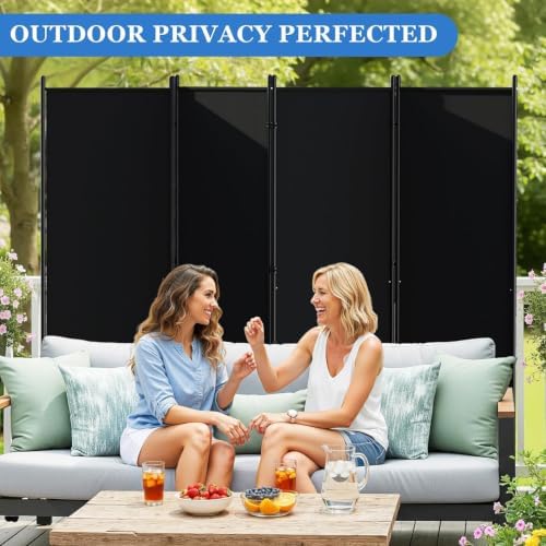 SUNALLY Room Divider Privacy Screens, 6 Panels Dividers - Image 6