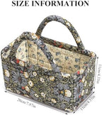 Small Storage Basket Organizer, Mini Fabric Floral Storage Baskets - Image 6