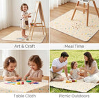 Splat Mat for Under High Chair, Waterproof Washable High Chair Floor Mat - Image 6