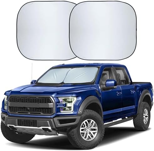 Autovir Truck Windshield Sun Shade, Foldable Front Windshield Sunshade by Autovir