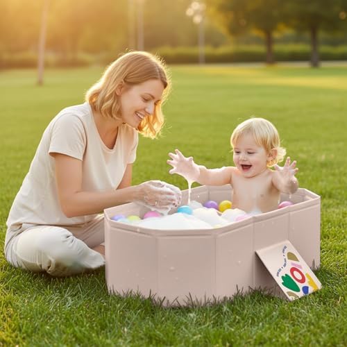 Baby Bathtub for Newborn to Toddlers 1-6 Y, Foldable Infants Babies Bath Tub - Image 2