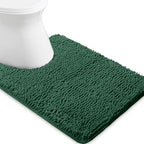 Yeaban Toilet Rugs U-Shape 20"x24", Dark Green by Yeaban