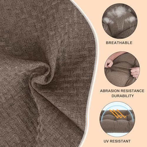 Rocking Chair Cushions Indoor High Back Set - Image 2