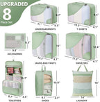 OlarHike Packing Cubes for Travel, Gifts for Women Mom, Anti-Tearing Suitcase - Image 2