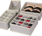 TENABORT 12 Pack Foldable Drawer Organizer Dividers Cloth Storage Box Closet - Image 7