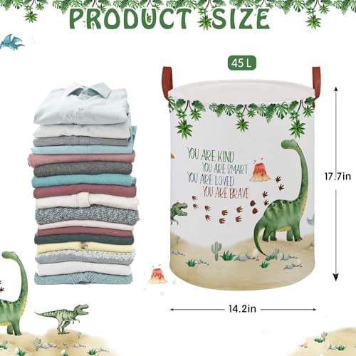 Dinosaur Nursery Decor Kids Laundry Basket Large Kid Storage Chest Trunk - Image 2