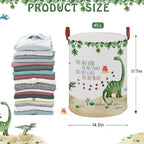 Dinosaur Nursery Decor Kids Laundry Basket Large Kid Storage Chest Trunk - Image 2