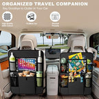 Car Backseat Organizer with Tablet Holder, 6 Storage Pockets Seat Back - Image 5