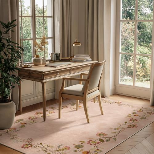 Washable Area Rugs for Living Room: 4x6 Bedroom Rug Non Slip Soft Carpet - Image 4