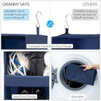 GRANNY SAYS 3-Shelf Hanging Closet Organizer, Foldable Storage - Image 4