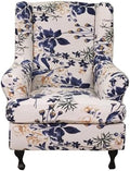 CRFATOP Wingback Chair Covers Stretch Armchair Slipcovers by CRFATOP