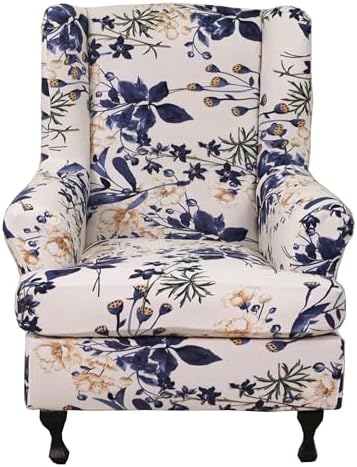 CRFATOP Wingback Chair Covers Stretch Armchair Slipcovers by CRFATOP