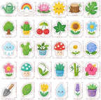 30 Pieces Plant Pattern Non Slip Bathtub Stickers EVA Waterproof Multicolor - Image 7