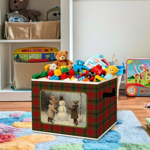 Vintage Snowman Christmas Storage Box - Image 2