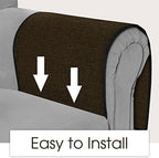 Joywell Remote Control Holder Armchair Caddy Armrest Organizer Dark Chocolate - Image 4