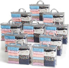 10 Pack Clear Storage Bags for Clothes, 22L Blanket Storage Bags, Under Bed by Hopack
