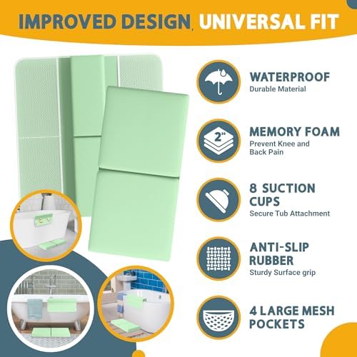 Baby Bath Kneeler and Elbow Rest Pad Set, 2-Inch Thick - Image 3