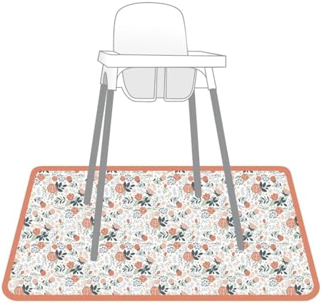 BapronBaby Vintage Rose Waterproof Splash Mat Catch All Floor Cover - Image 3
