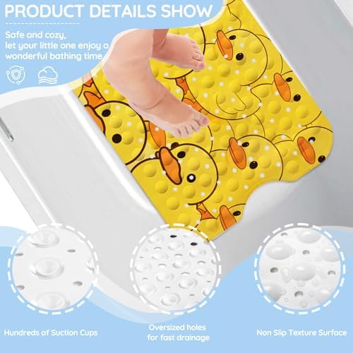 Kids Bathtub Mat, Non Slip Cartoon Bath Mat - Image 3