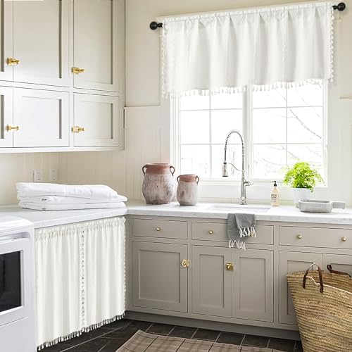 MitoVilla Boho Farmhouse Kitchen Valances - Image 4