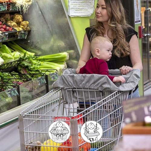 Boppy Compact Shopping Cart Cover, Antibacterial Baby Seat Cover - Image 3