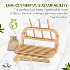 Bamboo Baby Bottle Drying Rack - Image 2