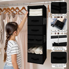 GRANNY SAYS Hanging Closet Organizer, 5 Drawers, 6 Shelves, 6 Pockets - Image 4