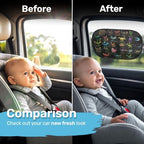 GENANY Dinosaur Car Side Window Sun Shades 2 Piece 21 x 14 Inch - Image 3