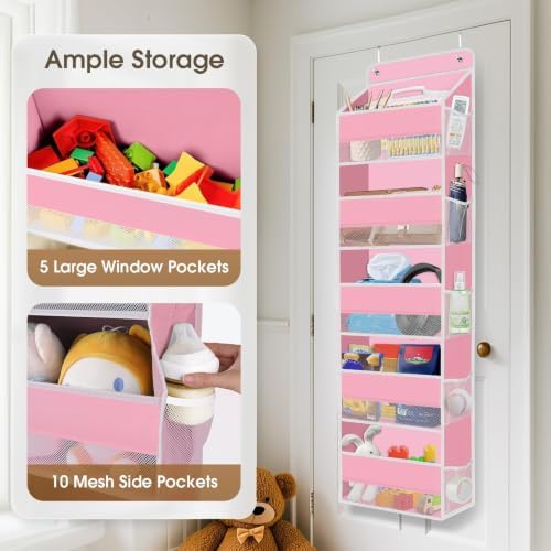 2 Pcs Over The Door Organizer Large Capacity Hanging Storage Room Organizer - Image 4