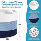 MEGASKET Large Kids Toy Basket, Toy Storage Bin - Image 2