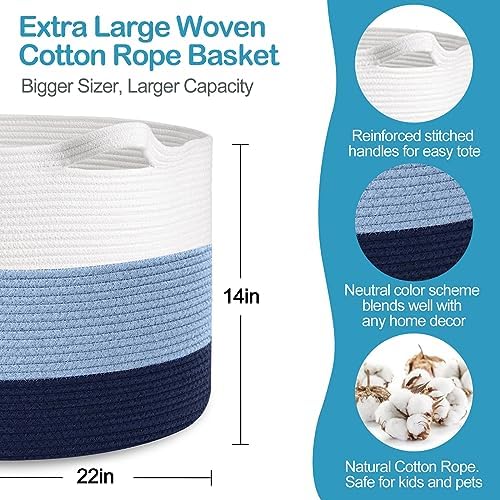 MEGASKET Large Kids Toy Basket, Toy Storage Bin - Image 2