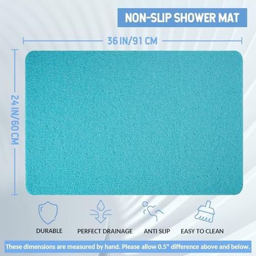 Hargiis Non-Slip Bathtub Mat, Anti Slip Shower Mat, Fast Drying Bathtub Mats - Image 2