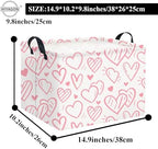 Rectangular Pink Basket Kids Baby Storage Bin Basket Organizer Box - Image 6