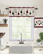 Vandarllin Christmas Kitchen Curtains Valances - Image 2