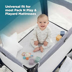 PlushDeluxe Pack and Play Mattress Protector, Waterproof Playard Pack N Play - Image 3