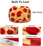 Lukeight Pizza Stuffed Animal Storage Bean Bag Chair Cover - Image 6