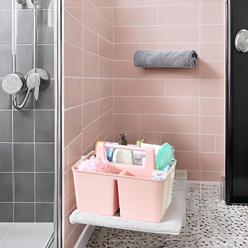 Shower Caddy Organizer with Handle, 3 Compartments, Portable Storage Bin - Image 6