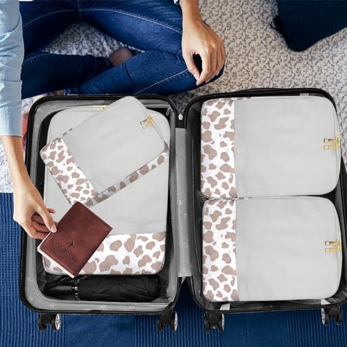 4 Set Packing Cubes Travel Luggage Organizers Compression cubes - Image 7