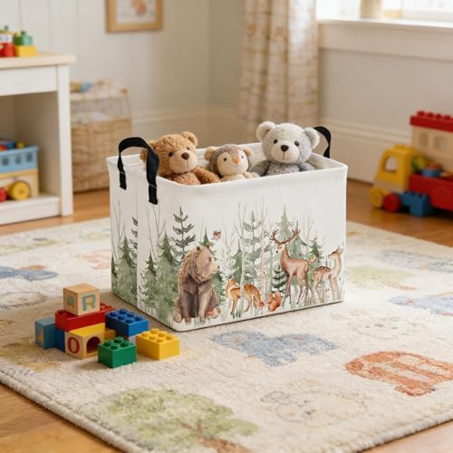 Rectangular Storage Basket, Kids Basket Animal Baskets Cute Storage Bins - Image 6