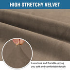 H.VERSAILTEX Stretch Velvet Armchair Cover Couch Covers 1 Cushion Chair - Image 3