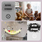 CERETIA Stuffed Animal Hammock Corner Plushie Net Storage, 2 Packs Black - Image 4