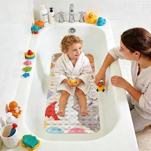 Kids Bathtub Mat, Non Slip Cartoon Bath Mat - Image 6